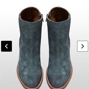 Frye Rosalia Feather Suede Ankle Boots 7.5